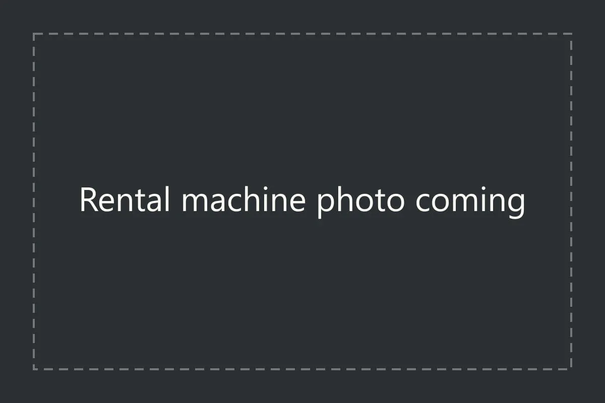 Placeholder: a photo of a Salt Flats rental machine is coming